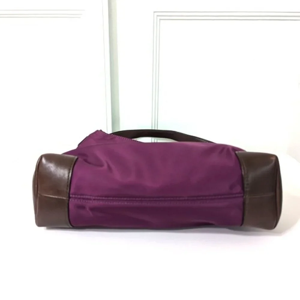 Kate Spade Purple Nylon Hobo Bag‎ Leather Accents 11